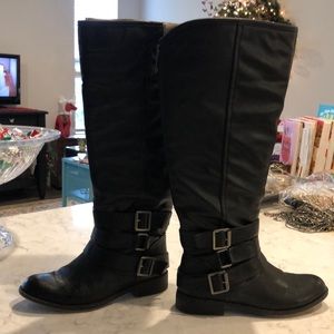Madden Girl tall shaft wide calf boot size 7